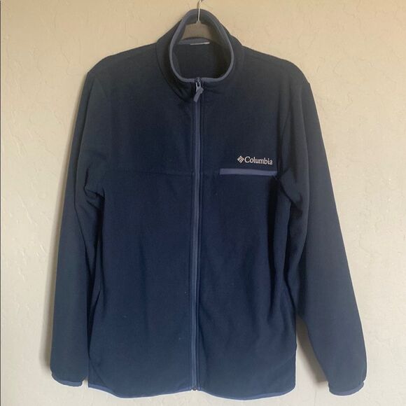 Columbia Men's Navy Fleece Jacket - Picture 1 of 2